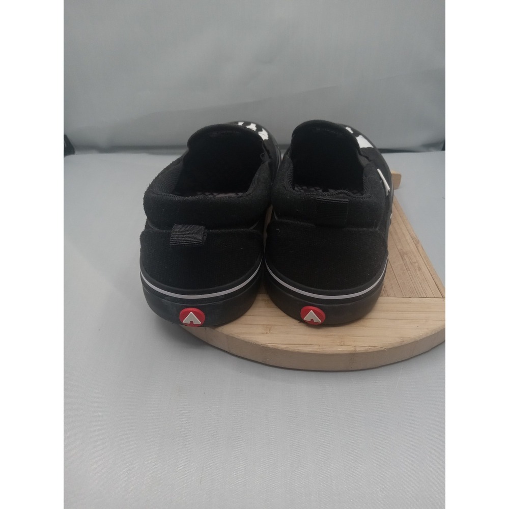 BOY'S AIRWALK-SIDEKICK CANVAS FABRIC SKELATON SLIP‎ ON BLACK ATHLETIC Shoes Sz 5 - Picture 6 of 16